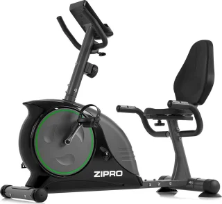 Zipro Easy Hometrainer Elektromagnetische Fiets Grijs Groen