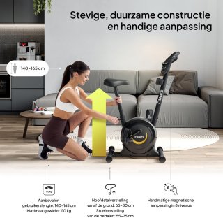 Zipro One S Gold Hometrainer Zwart/Goud