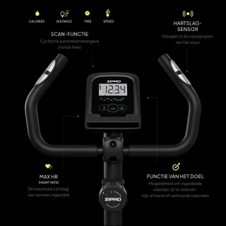 Zipro One S Hometrainer Magnetisch Zwart Blauw