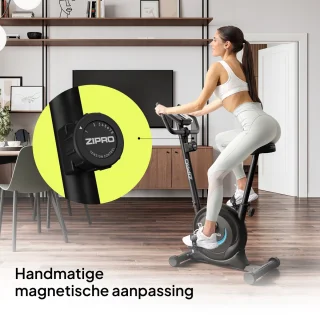 Zipro One S Hometrainer Magnetisch Zwart Blauw