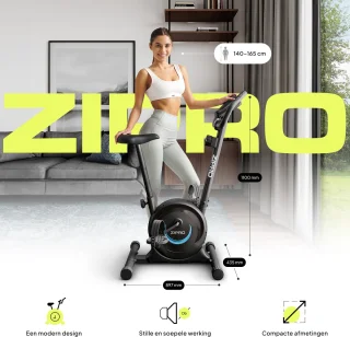 Zipro One S Hometrainer Magnetisch Zwart Blauw