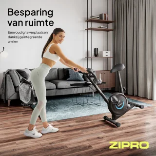 Zipro One S Hometrainer Magnetisch Zwart Blauw