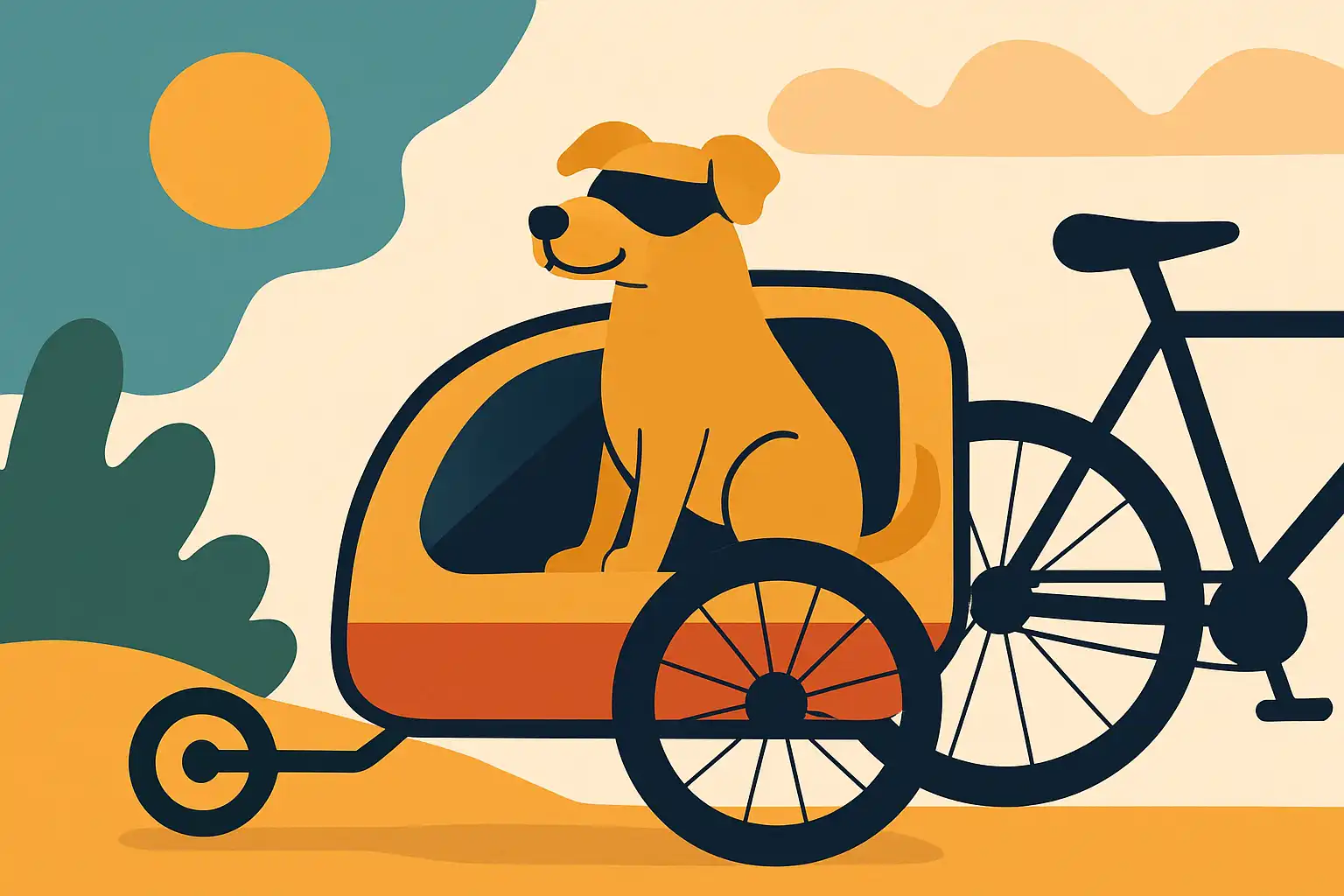 Blinde hond in de fietskar: zo geef je je slechtziende viervoeter een veilige en plezierige ervaring op wielen