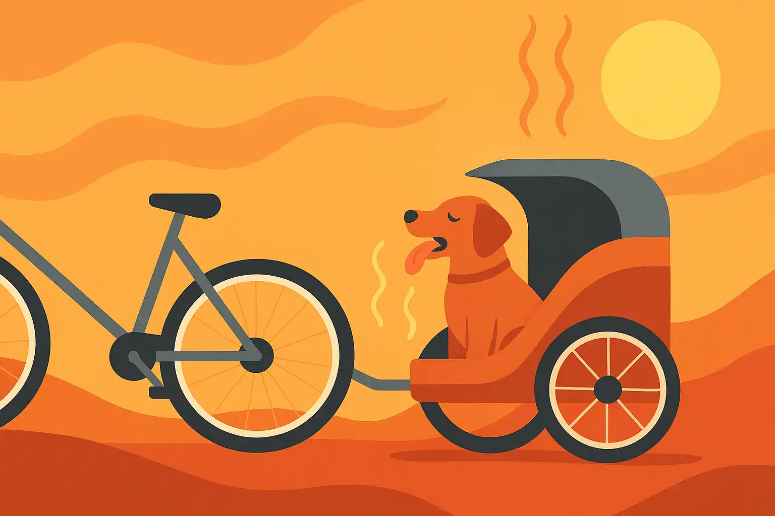 Hittegolf-proof fietsen: zo bescherm je je hond tegen oververhitting in de fietskar