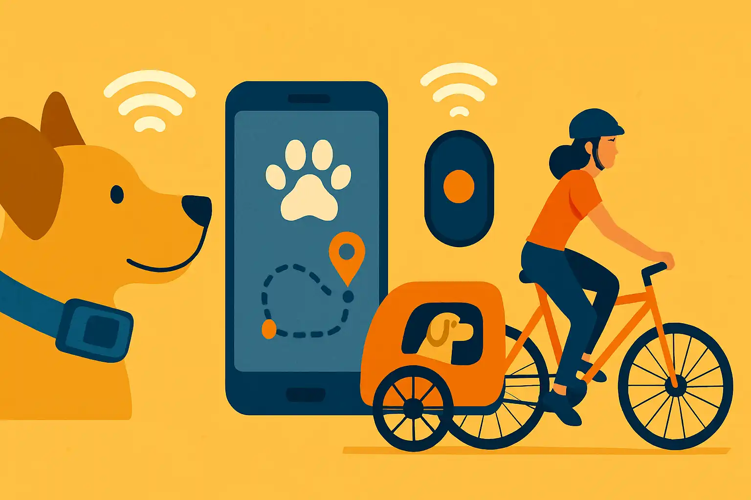 Hoe slimme halsbanden en trackers je ritten met de hondenfietskar veiliger en leuker maken