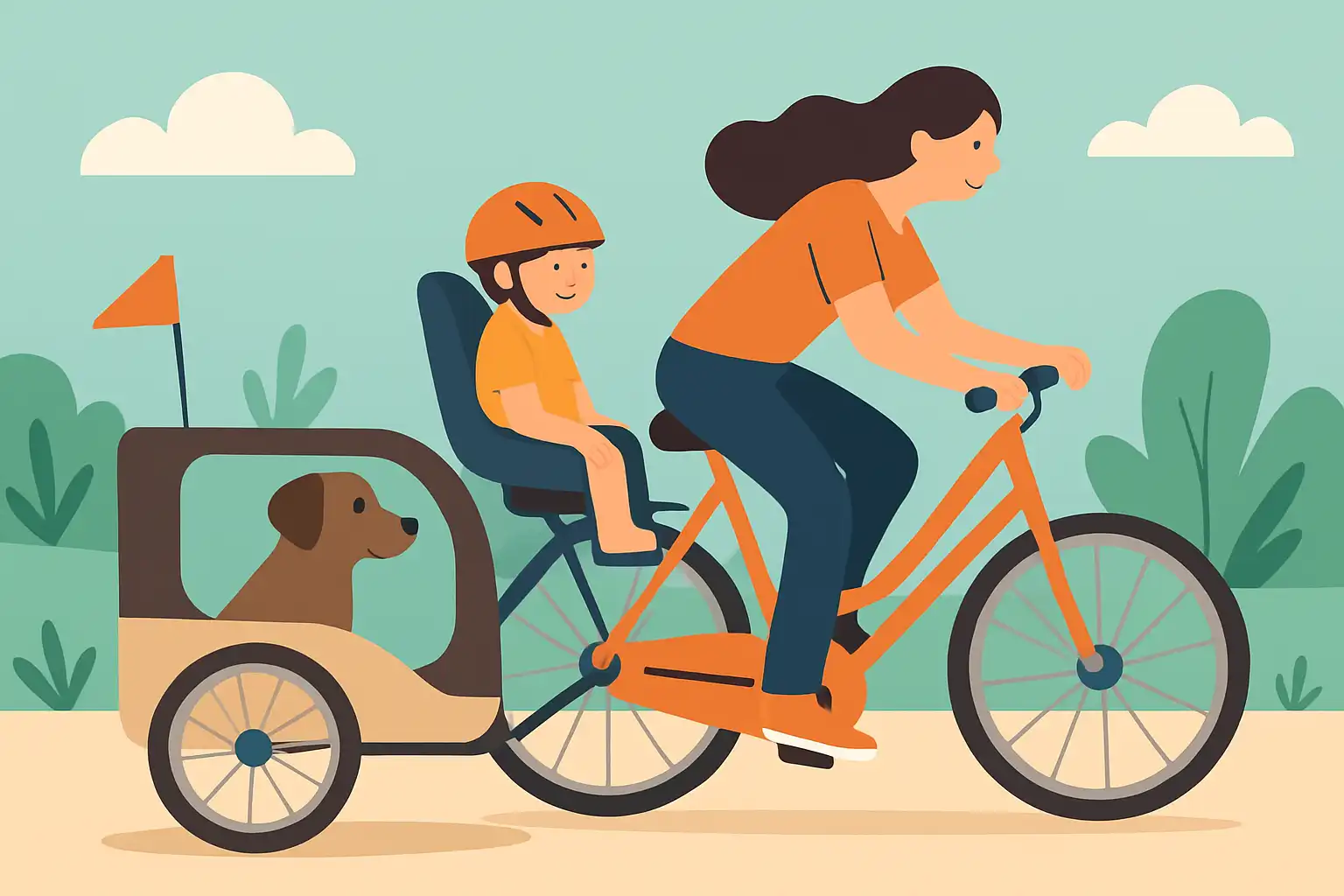 Hondenfietskar en kinderen: zo combineer je veilig kind en hond op één fietsuitje