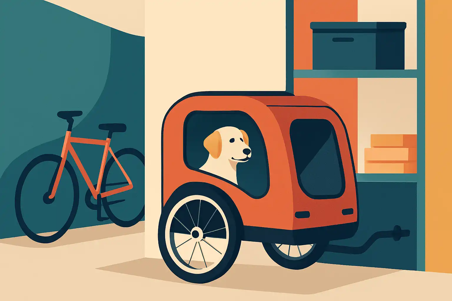 Kleine ruimte, grote hobby: zo berg je je hondenfietskar op in een appartement