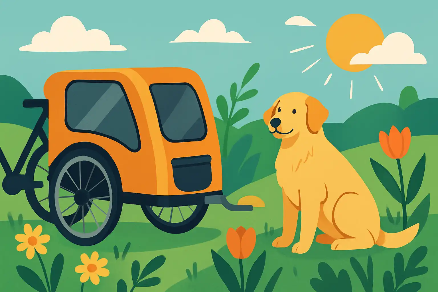 Lenteklaar: zo maak je je hondenfietskar en hond klaar voor het voorjaar