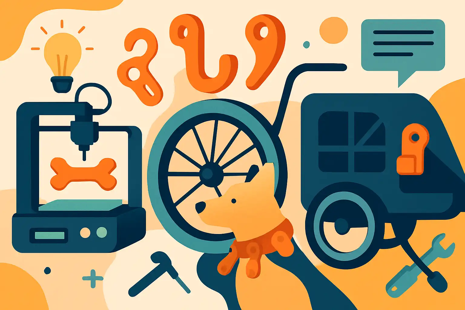 Maak je eigen accessoires: 3D-print ideeën en hacks voor je hondenfietskar