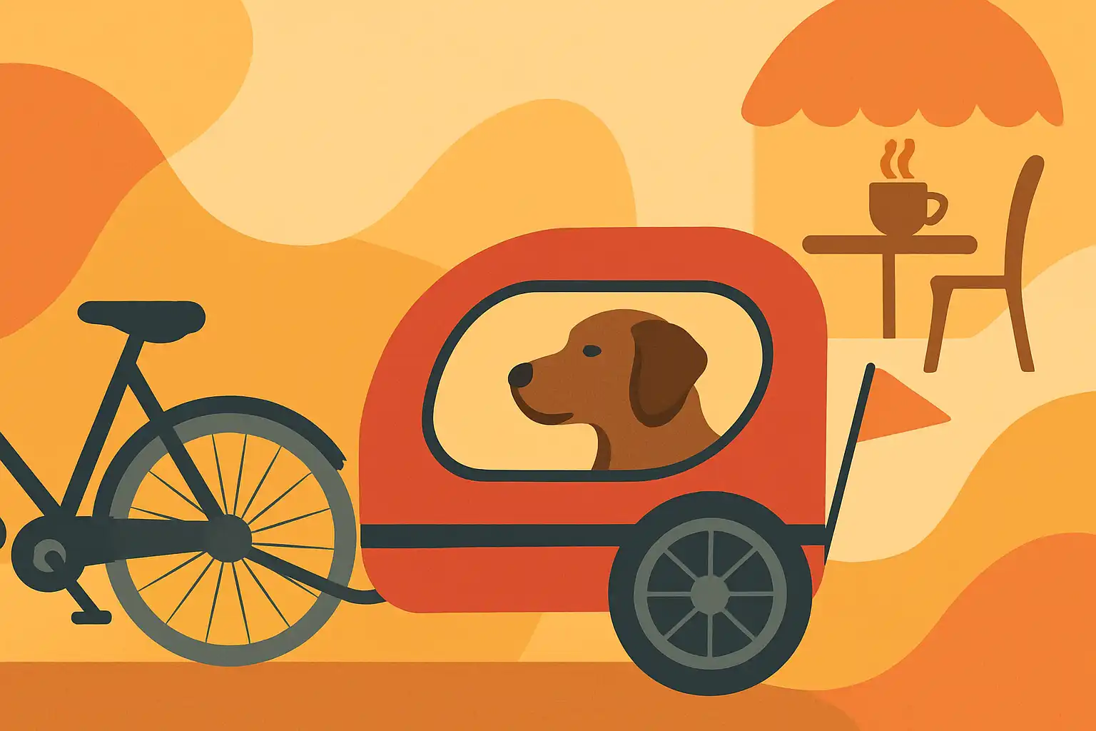 Met de hondenfietskar naar het café: etiquette, voorbereiding en slimme tips om welkom te zijn