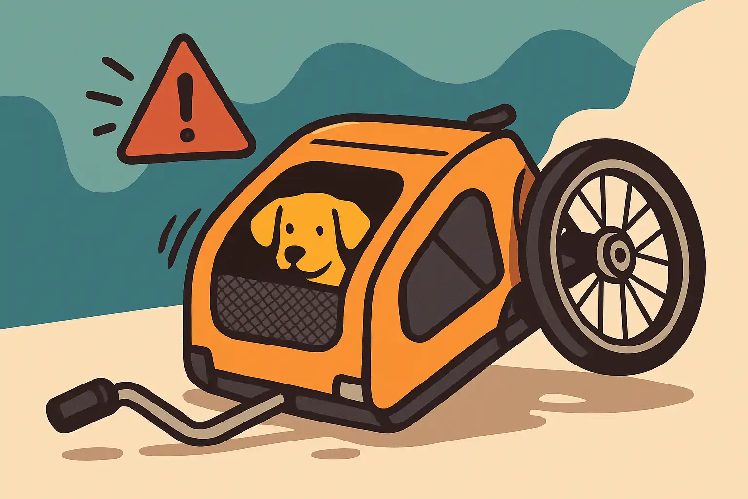 Na een val: zo controleer je direct of je hondenfietskar nog veilig is