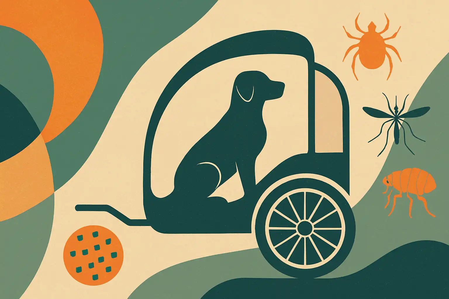 Niet alleen vuil: zo bescherm je je hond tegen teken, muggen en andere parasieten in de hondenfietskar