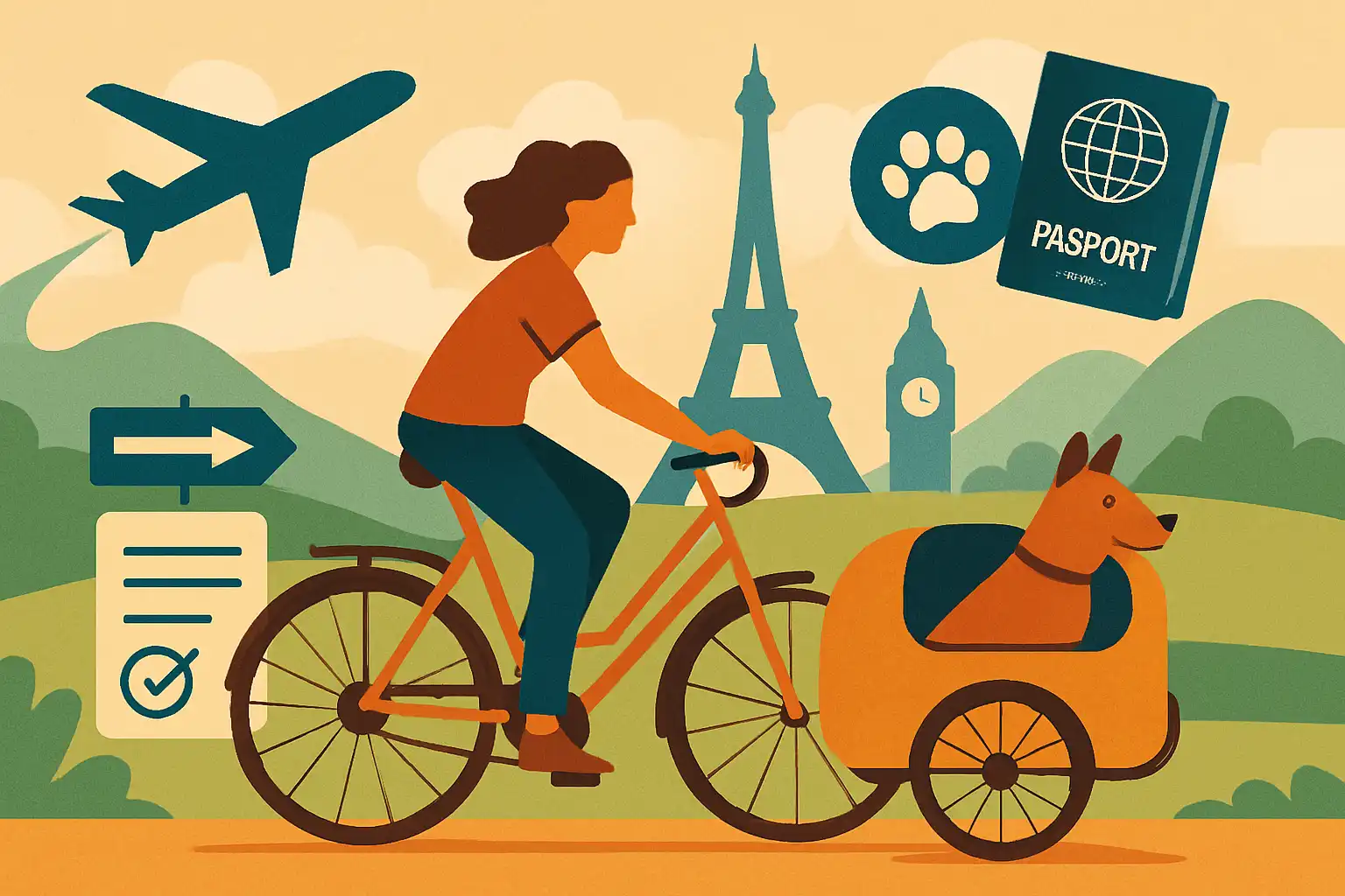 Op pad naar het buitenland met je hond en fietskar: regels, documenten en slimme voorbereiding