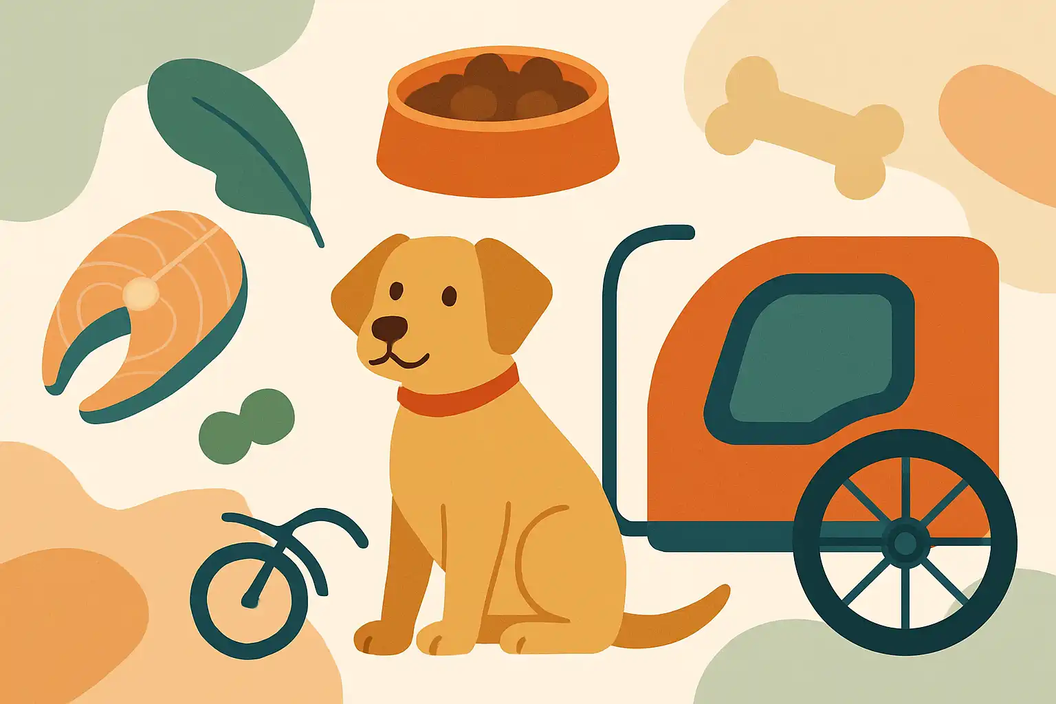 Voeding voor en na ritten: wat en wanneer je je hond het beste geeft voor een ontspannen rit in de hondenfietskar