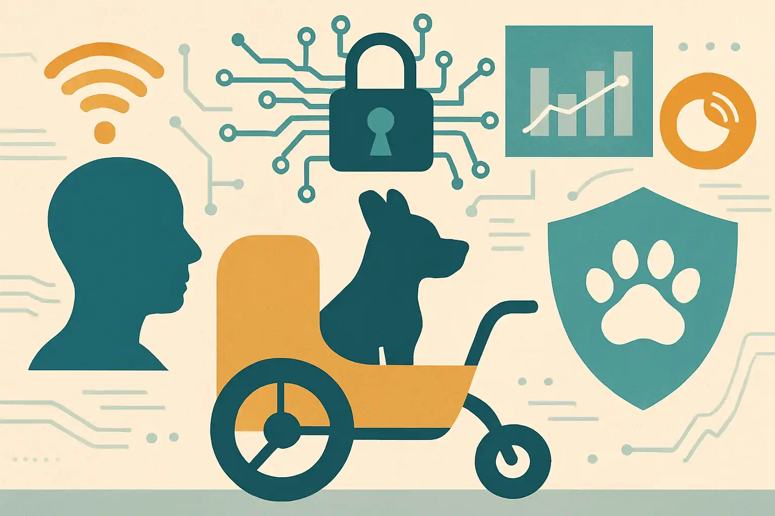 Wat slimme sensoren in je hondenfietskar over jou en je hond verklappen en hoe je die data beschermt