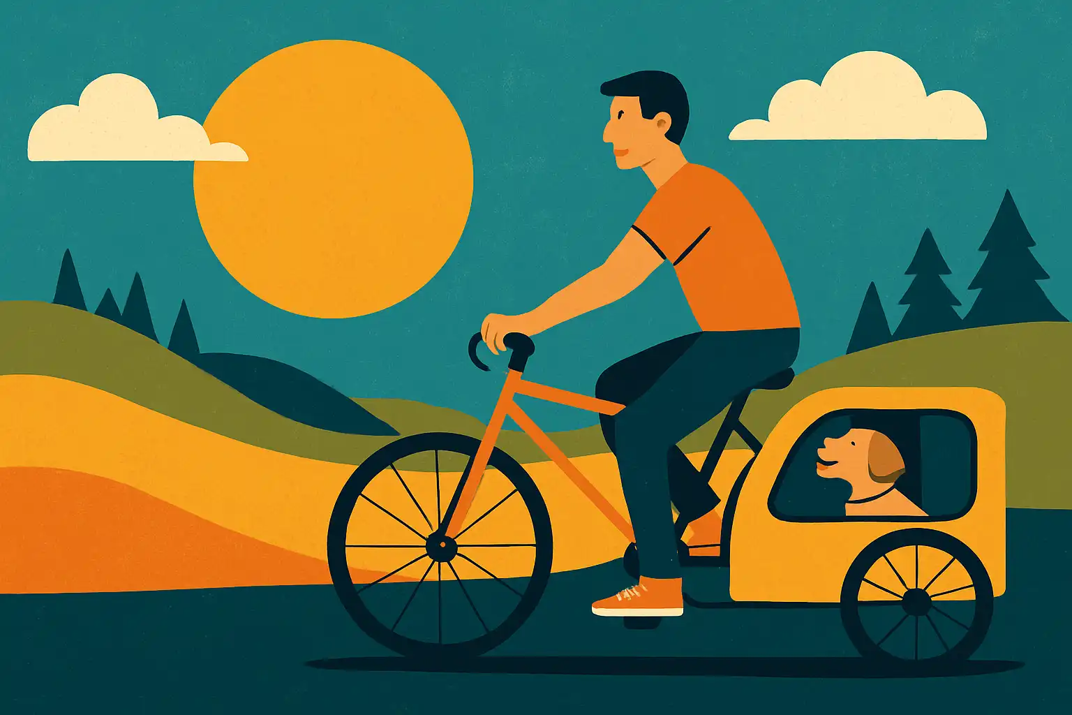 Werkpauze op wielen: zo verander je je lunchbreak in een mini-avontuur met je hond en hondenfietskar