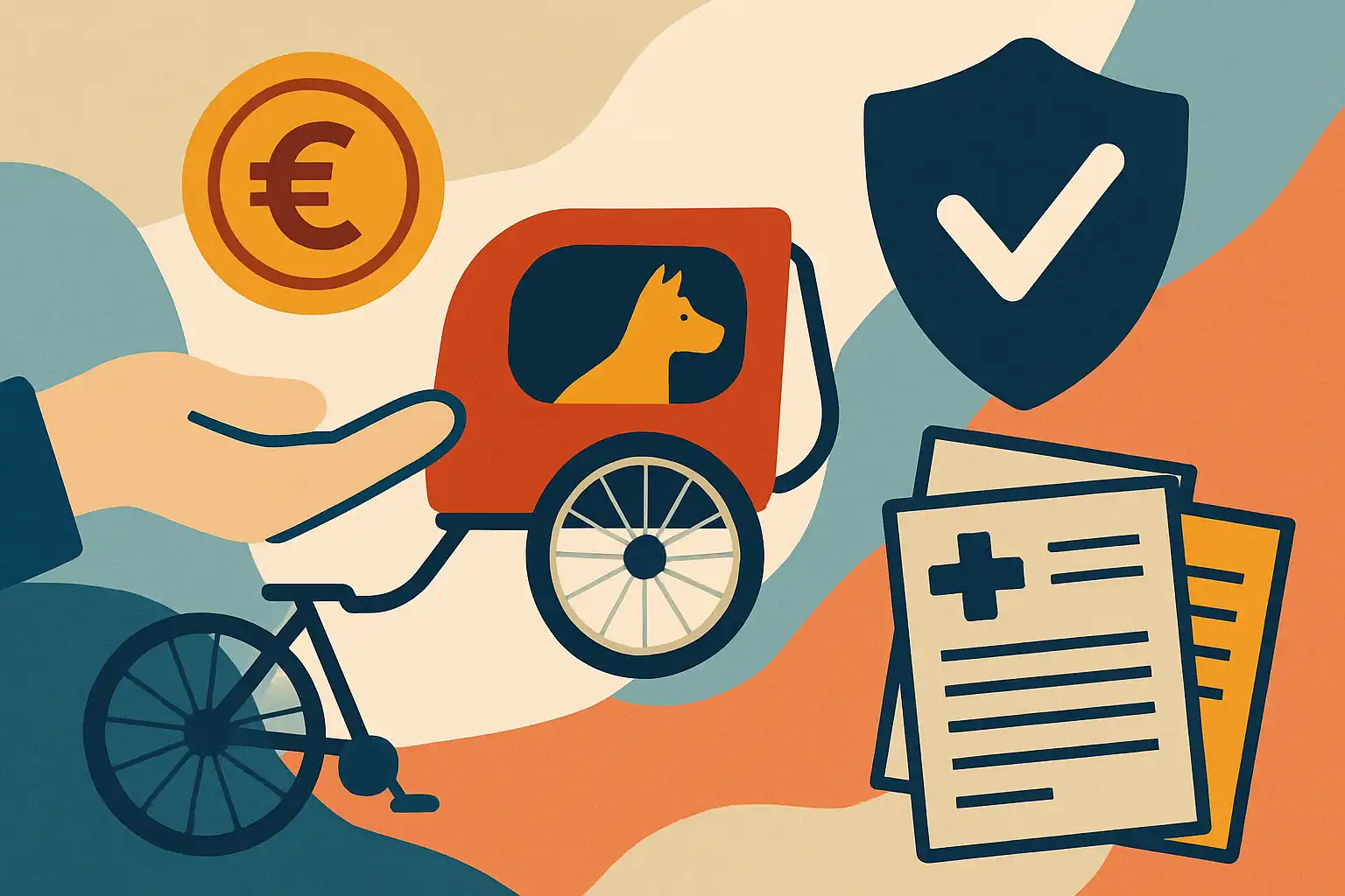 Wie betaalt als er iets gebeurt met je hondenfietskar? alles over aansprakelijkheid en verzekering