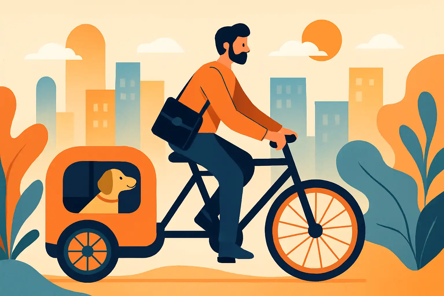 Woon-werk met je hond: zo maak je de hondenfietskar werkproof (en houd je baas en hond blij)