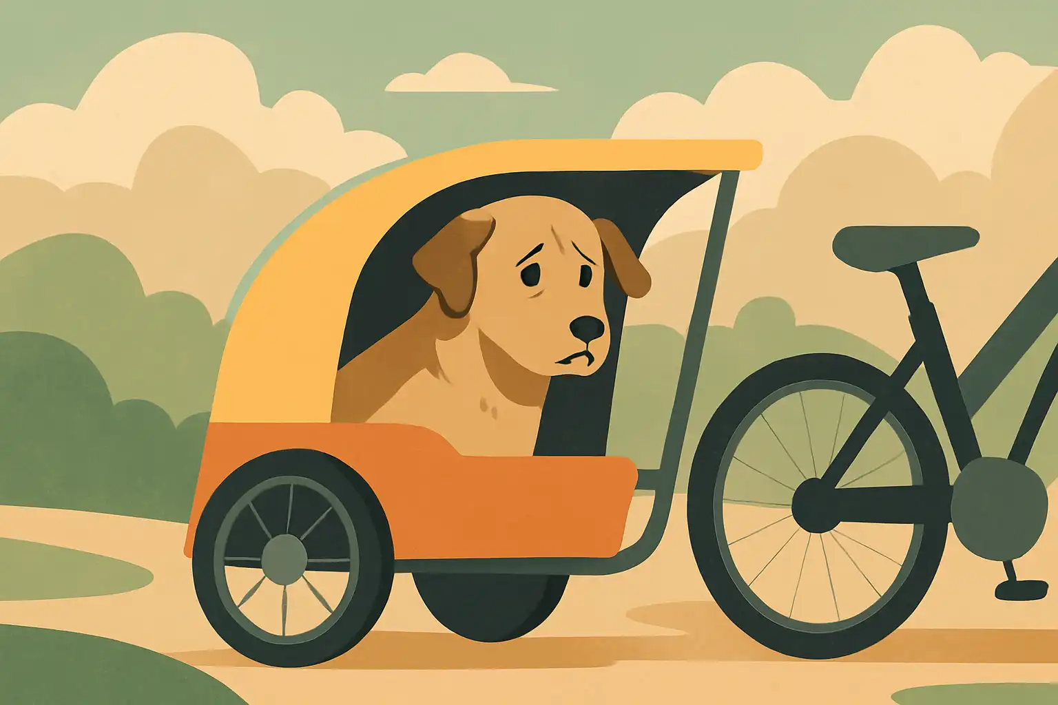 Zo helpt een hondenfietskar bij de adoptie van een angstige hond: vertrouwen opbouwen met rustige uitstapjes