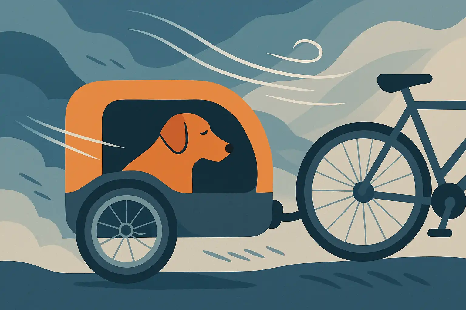 Zo maak je je hondenfietskar stiller: tips tegen wind- en rijdgeluid voor angstige honden