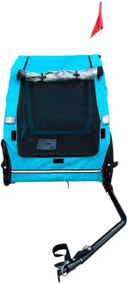 Fietskar Hond Blauw Luxe Hondenfietskar tot 30 KG Opvouwbaar Hondenkar Fiets