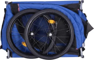 Opvouwbare Hondenfietskar met Reflectoren en Regenhoes - Fietsaanhanger voor Honden tot 40 KG