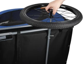 Opvouwbare Hondenfietskar met Reflectoren en Regenhoes - Fietsaanhanger voor Honden tot 40 KG