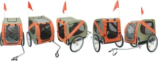 Opvouwbare Fietskar voor Honden - Waterdicht en Veilig met Reflectoren - Tot 40 kg Draagcapaciteit