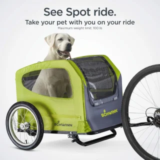 Huisdier Fietstrailer voor Honden - Comfortabele en Veilige Fietstocht met Grote en Kleine Honden
