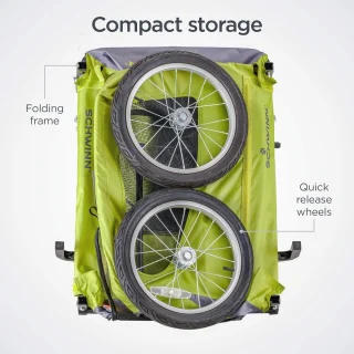 Huisdier Fietstrailer voor Honden - Comfortabele en Veilige Fietstocht met Grote en Kleine Honden