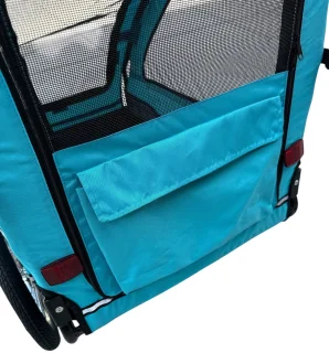 Hondenfietskar Blauw – Stevige Fietskar voor Honden met Reflectoren – Hondenkar tot 30 kg
