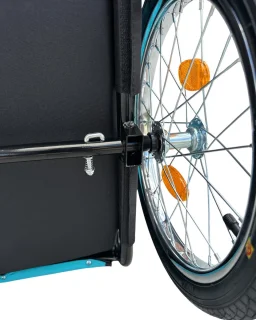 Hondenfietskar Blauw – Stevige Fietskar voor Honden met Reflectoren – Hondenkar tot 30 kg