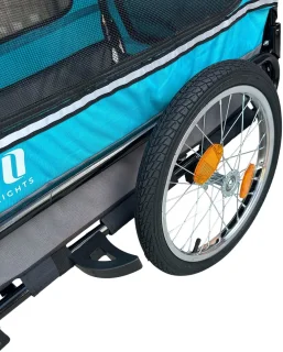 Hondenfietskar Blauw – Stevige Fietskar voor Honden met Reflectoren – Hondenkar tot 30 kg