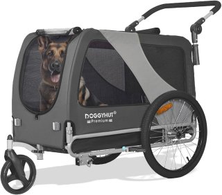 De Premium XL 2-in-1 Hondenfietskar en Jogger voor Grote Honden tot 45 kg - Hondenaanhanger voor Fiets in één oogopslag