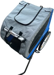 Hondenfietskar Fietskar hond - opvouwbaar - Hondenkar Grijs - Max 30kg