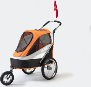 Hondenfietskar Sporty DOG - honden tot 28kg - luchtbanden - incl. regenhoes