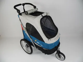 Fietskar met Jogger functie Petstro  M tot 30 kg Blauw