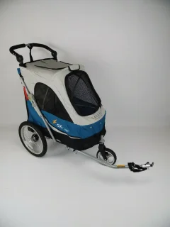 Fietskar met Jogger functie Petstro  M tot 30 kg Blauw