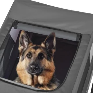 Hondenaanhanger voor Fietsen tot 35 kg - Inklapbare Fietskar voor Middelgrote en Grote Honden