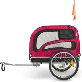 Fietsaanhanger voor Honden - Grote Laadruimte tot 250 Liter, Maximaal 40 kg - Geschikt voor Kleine tot Middelgrote Honden