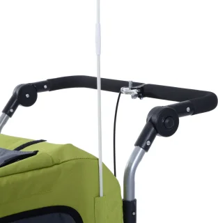 PawHut 2 in 1 hondenaanhanger fietskar jogger vlag regenhoes voor honden 4 kleuren D00-051