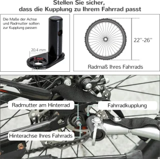 PawHut 2 in 1 hondenaanhanger fietskar jogger vlag regenhoes voor honden 4 kleuren D00-051