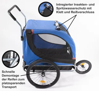 3-in-1 Hondenaanhanger