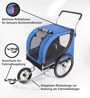 3-in-1 Hondenaanhanger