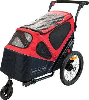 Animal Boulevard Travel: flexibele 2-in-1 hondenfietskar en buggy