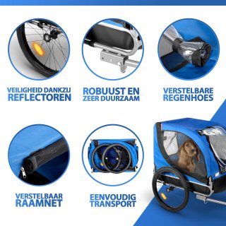 Bicycle Gear Hondenfietskar Blauw 40kg