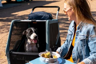 Burley Bark Ranger Fietskar Zwart Blauw