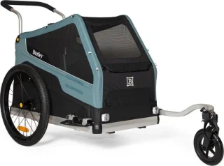 Burley Bark Ranger XL Fietskar Zwart Blauw
