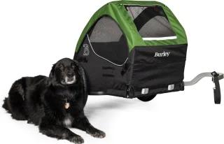 Burley Tail Wagon Hondenfietskar Groen/Zwart
