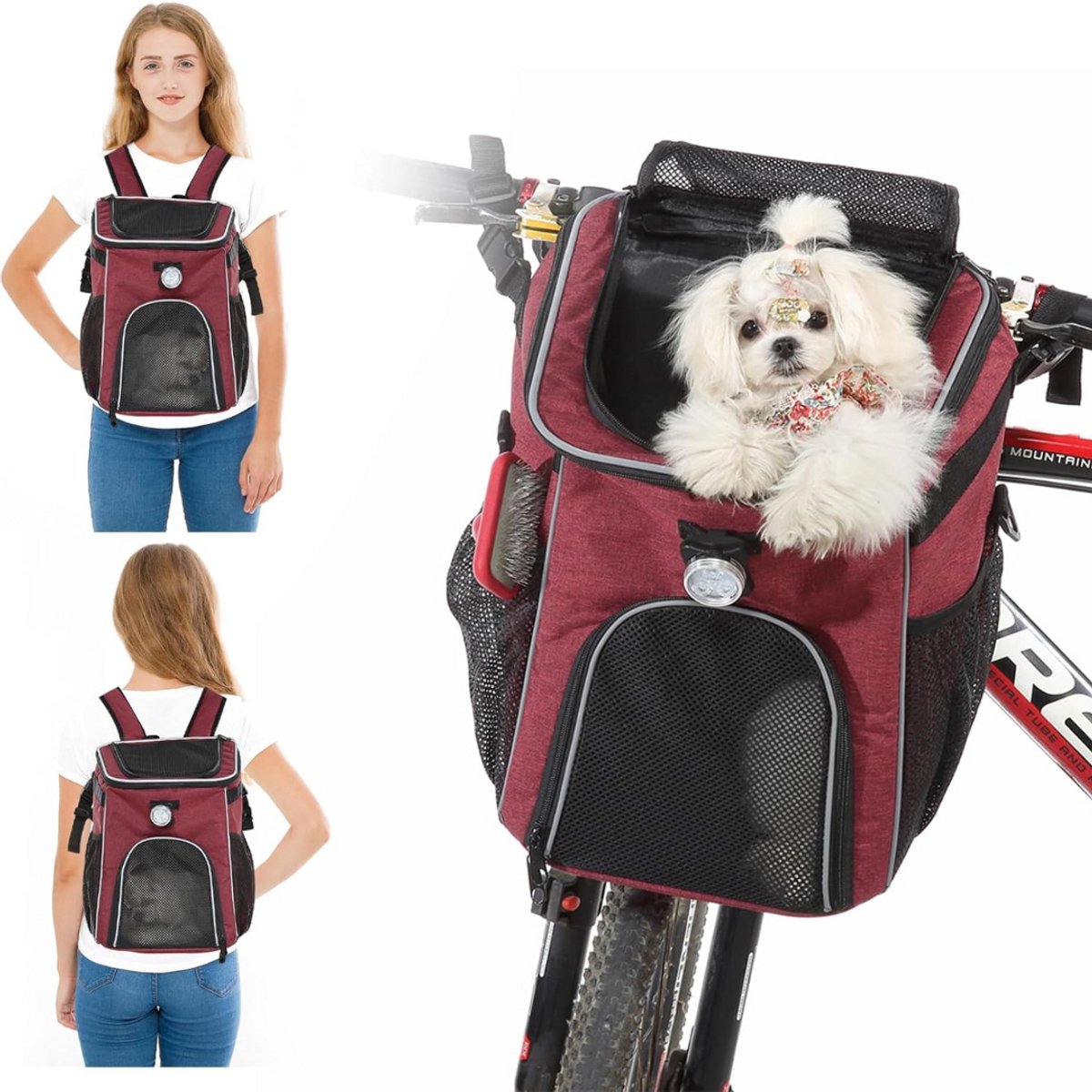 CLGP Hondenfietsmand voor Elektrische Fiets Fietsman Kleine Hond